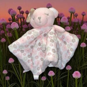 Dreamgro Lovey Teddy Bear Security Blanket Rattle Teether Plush Shower Gift 14"